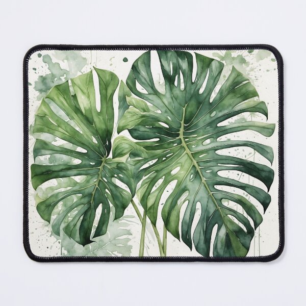 Item preview, Tropical Monstera Leaf Watercolor Painting designed and sold by RawNaturePrints.