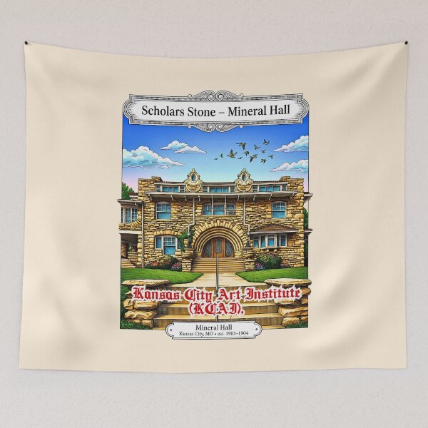 Item preview, Mineral Hall Historic Limestone Architecture designed and sold by EvergreenPark - Tee Studio.