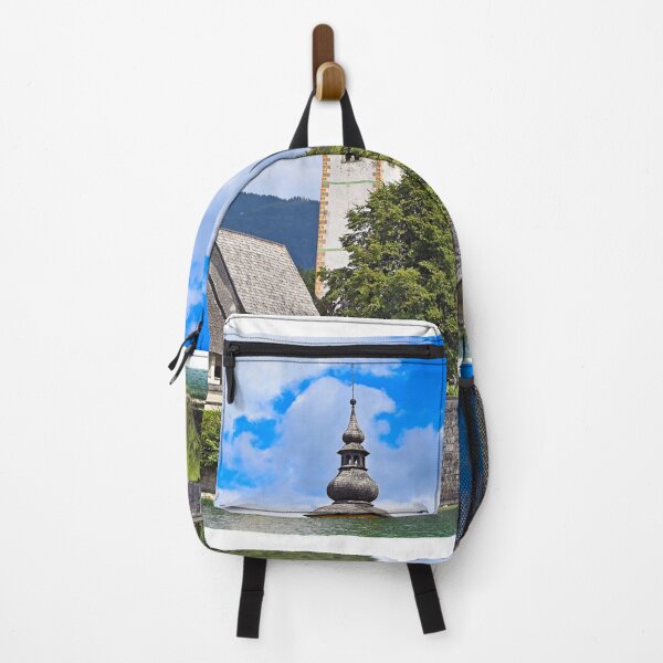Item preview, Old stone bridge and church in Ribcev Laz,Bohinj Lake, Slovenia designed and sold by goceris.