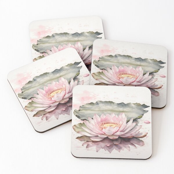 Item preview, Water Lily Watercolor Painting designed and sold by RawNaturePrints.