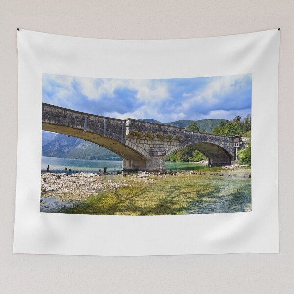 Item preview, Old stone bridge in Ribcev Laz,Bohinj Lake, Slovenia designed and sold by goceris.