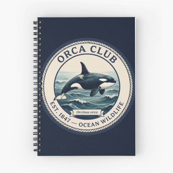 Item preview, Orca Club Vintage Badge designed and sold by CalmCapy Co.