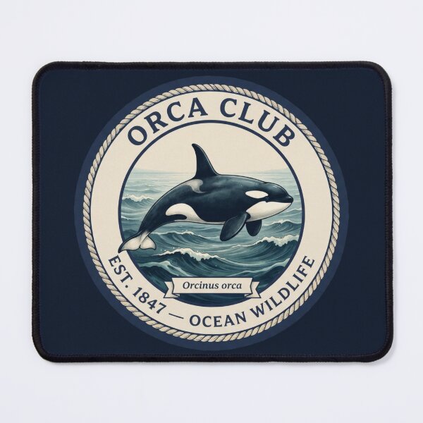 Item preview, Orca Club Vintage Badge designed and sold by CalmCapy Co.
