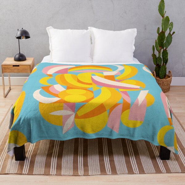 Item preview, Abstract Geometric Banana Art Print | Mid Century Concrete Art Poster | Avant Garde Fruit Pattern Canvas designed and sold by SergioMiklos.