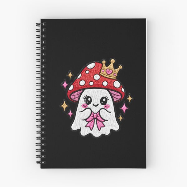 Item preview, Princess Ghost Kawaii Embroidery Patch Design Cute Mushroom Boo designed and sold by ColorSplash123.