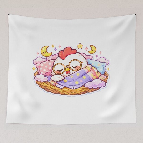 Item preview, Sleepy Chicken Cozy Bedtime Kawaii Chicken designed and sold by Chill Chicken Studio.