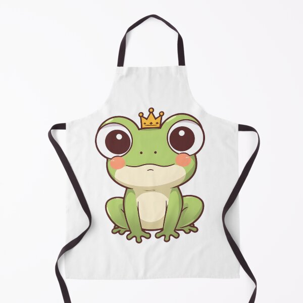 Item preview, Cute Frog Prince Sticker | Kawaii Frog Cartoon with Crown Design designed and sold by dreamz-world.