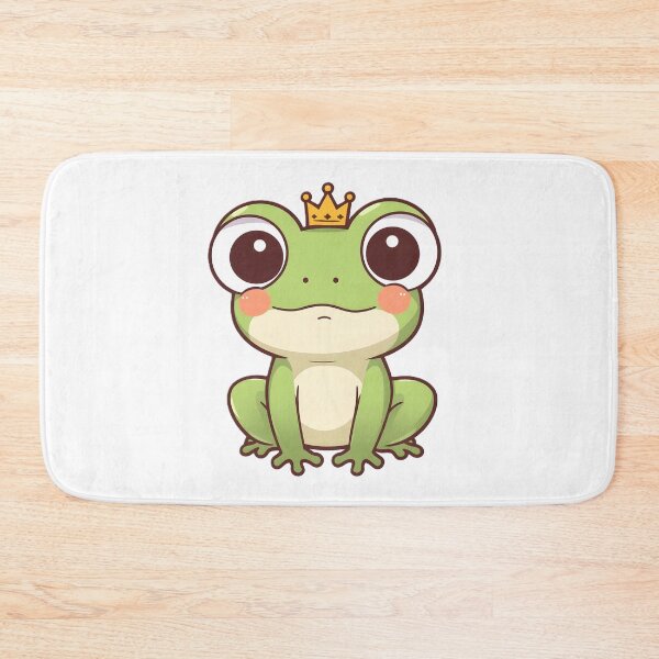 Item preview, Cute Frog Prince Sticker | Kawaii Frog Cartoon with Crown Design designed and sold by dreamz-world.