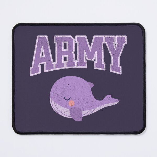 Item preview, BTS army whale varsity grunge designed and sold by Morcawork.