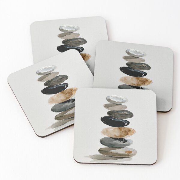 Item preview, Stacked Stones Zen Minimalist Neutral Design designed and sold by trajeado14.