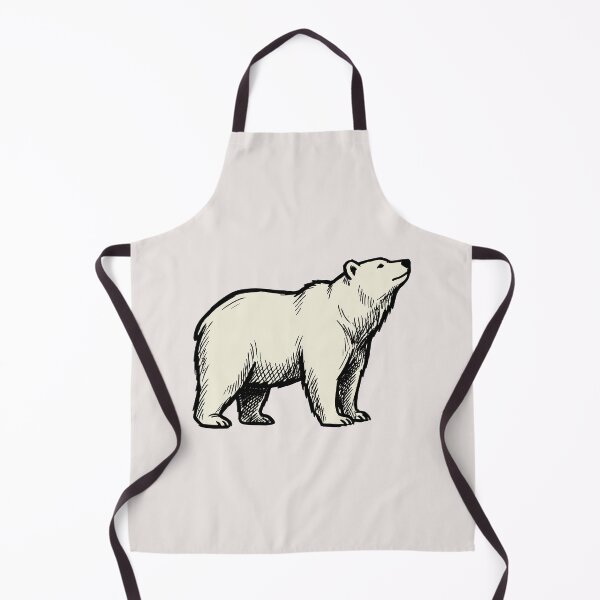 Item preview, Arctic Sentinel Polar Bear Ink Illustration designed and sold by Teefusionx.