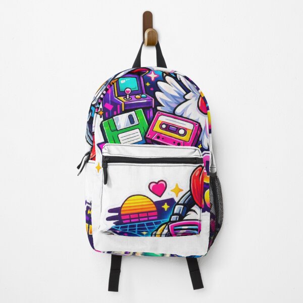 Artikelvorschau, Retro Tech Chicken Vintage Gamer Maskottchen entworfen und verkauft von Chill Chicken Studio.