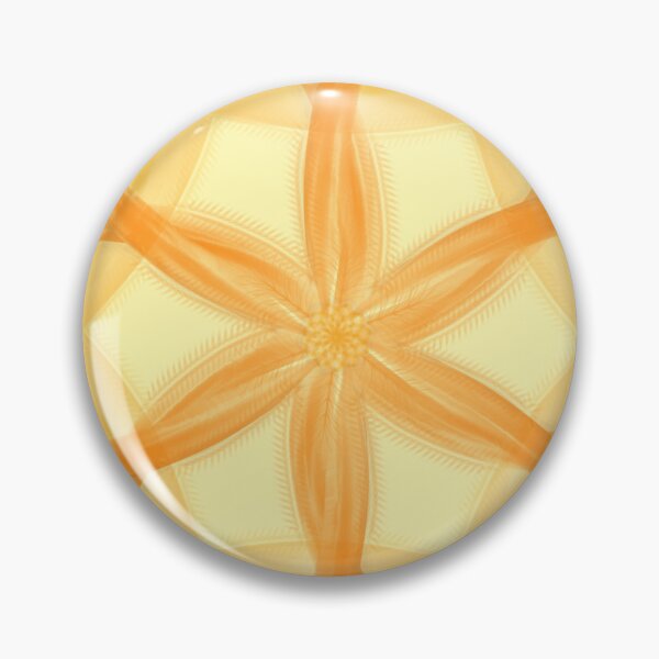 Item preview, Golden Orange Floral Geometric Pattern designed and sold by EsmArtUniverse.