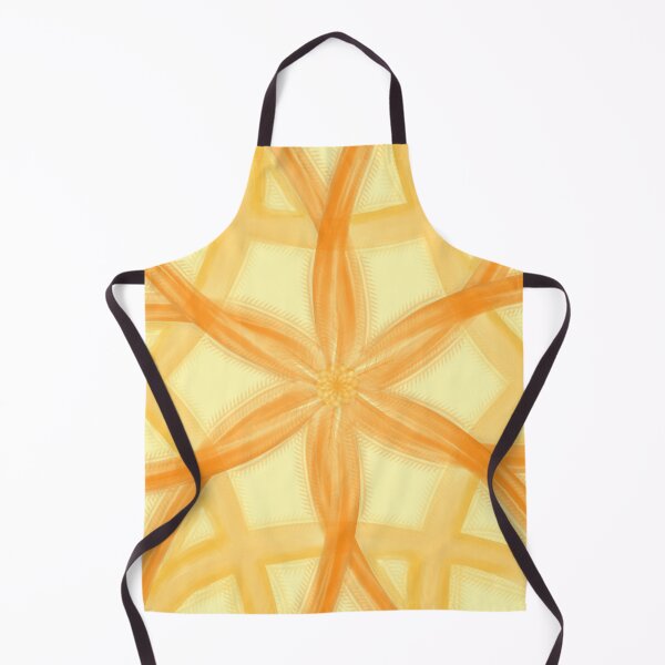 Item preview, Golden Orange Floral Geometric Pattern designed and sold by EsmArtUniverse.