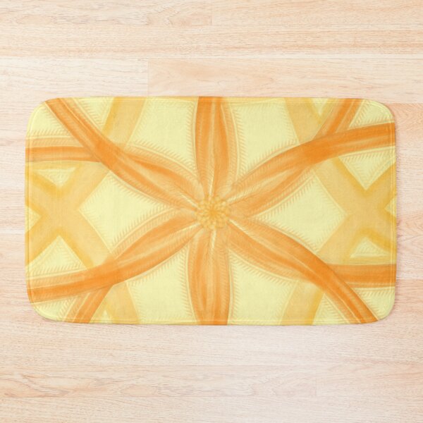 Item preview, Golden Orange Floral Geometric Pattern designed and sold by EsmArtUniverse.