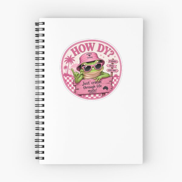 Item preview, How Dy Just Cruisin Through Life Mate Funny Australian Gree tree Frog Preppy Pink Vsco Girl Y2K designed and sold by Yellowriversss.