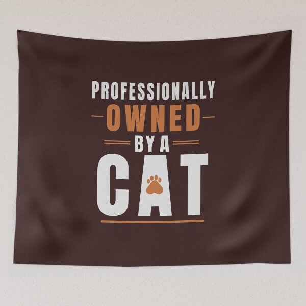 Item preview, Professionally Owned By A Cat Funny Cat Lover T-Shirt designed and sold by HeartAndArtShop.