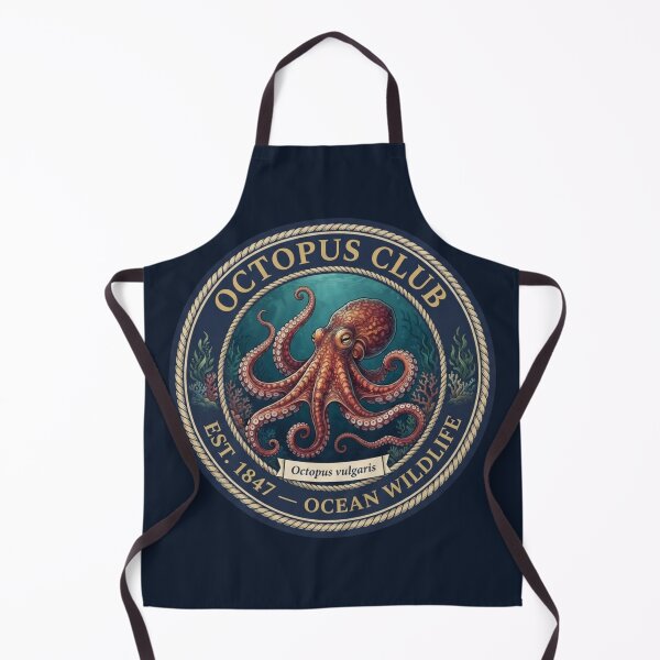 Artikelvorschau, Vintage-Abzeichen des Octopus Clubs entworfen und verkauft von CalmCapy Co.
