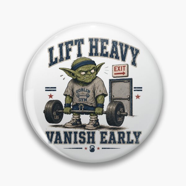 Item preview, Lift Heavy Vanish Early Retro Gym Humor designed and sold by FindYouByZ.