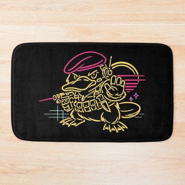 Item preview, Minimalist Synthwave Platypus Commando designed and sold by KungPowUnicorn.