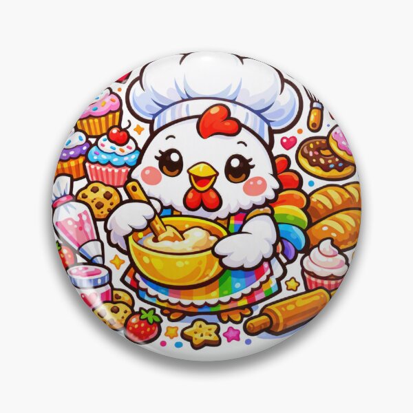 Item preview, Cute Baking Chicken Baker designed and sold by Chill Chicken Studio.