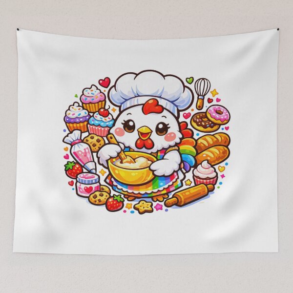 Item preview, Cute Baking Chicken Baker designed and sold by Chill Chicken Studio.