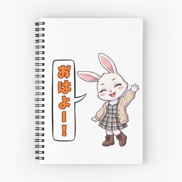 Item preview, Kawaii Good Morning Bunny designed and sold by tigre555.