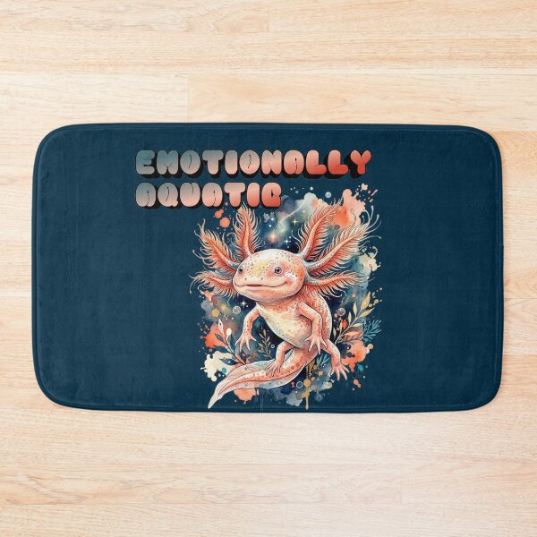 Item preview, Emotionally Aquatic Cute Watercolor Axolotl Design designed and sold by Biedroneczka.