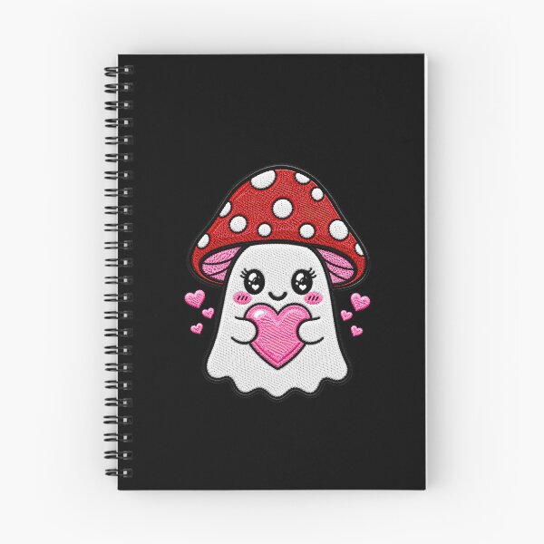 Item preview, Cute Ghost Heart Kawaii Embroidery Patch Design Romantic Mushroom Boo designed and sold by ColorSplash123.