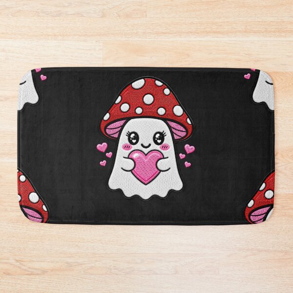 Item preview, Cute Ghost Heart Kawaii Embroidery Patch Design Romantic Mushroom Boo designed and sold by ColorSplash123.