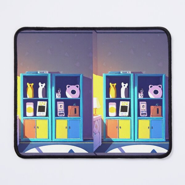 Item preview, Illustration - 1990s Colorful Bedroom, Vibrant Retro-Futuristic Design designed and sold by Reverso-Design.