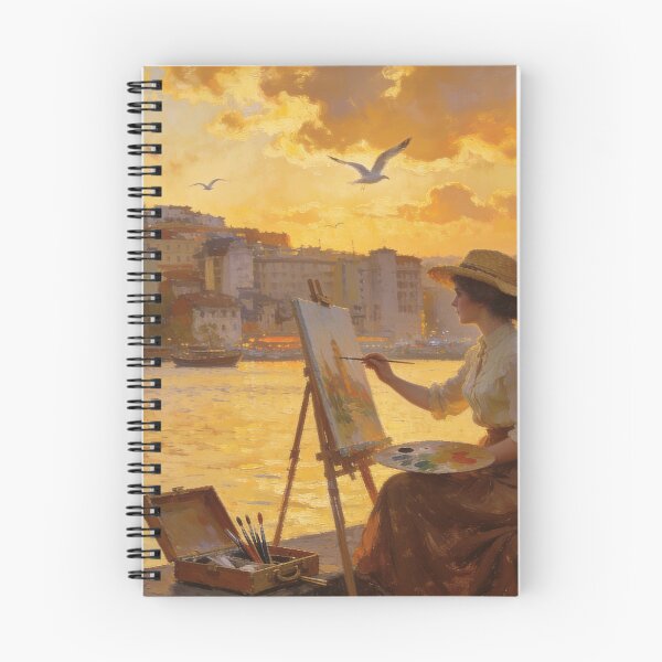 Item preview, Golden Hour Painter at Galata Tower designed and sold by BlareBlare.
