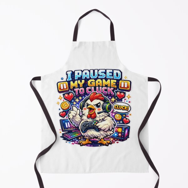 Item preview, I Paused My Game To Cluck Funny Chicken Gamer designed and sold by Chill Chicken Studio.
