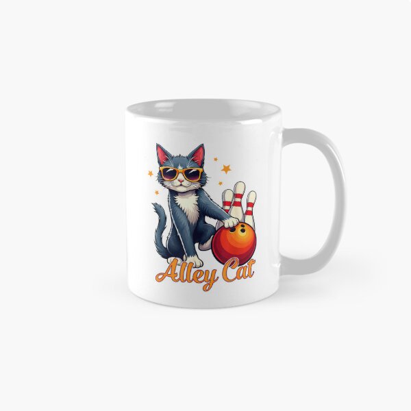 Item preview, Alley a Cat Bowling Player Retro Sunglasses Kitty Sport T-Shirt designed and sold by Cafe18.