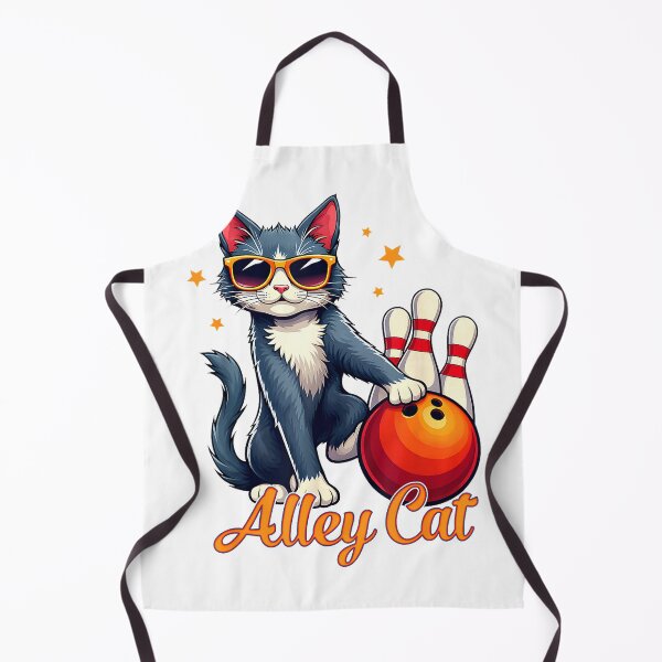 Item preview, Alley a Cat Bowling Player Retro Sunglasses Kitty Sport T-Shirt designed and sold by Cafe18.