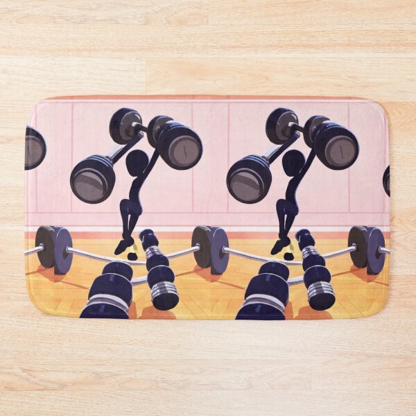Item preview, Illustration - Absurd and Dynamic Style, Surreal Weightlifting Scene designed and sold by Reverso-Design.