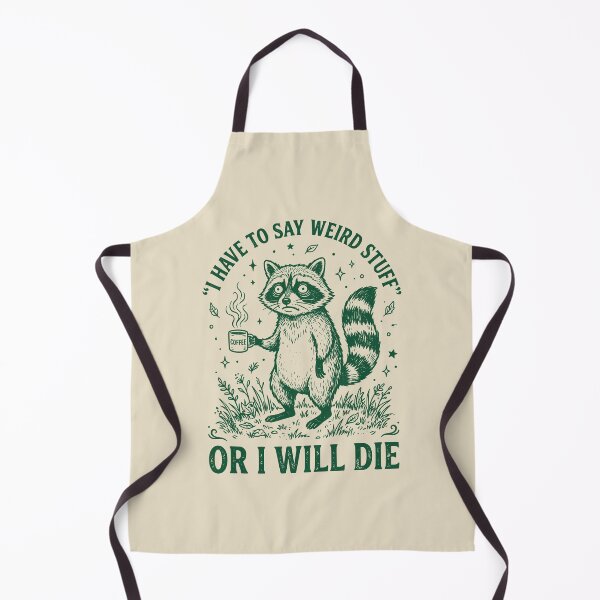 Item preview, Introvert Raccoon Says Weird Stuff Meme designed and sold by dudelinart.