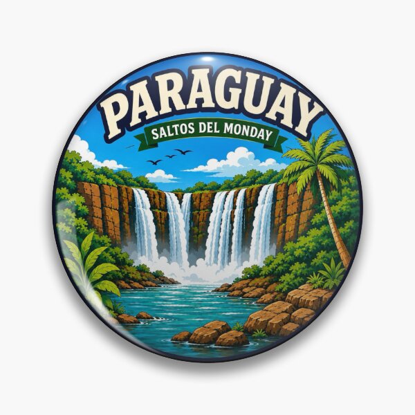 Item preview, Paraguay, Salts del Monday - Waterfalls designed and sold by Myra365Art.