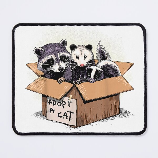 Item preview, Adopt A Cat Shirt Raccoon Opossum Skunk Adopt A Street Cat T-Shirt designed and sold by Aru Pxle.