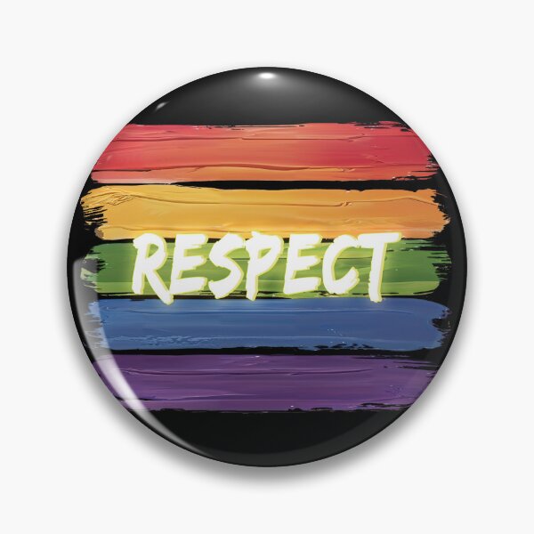 Item preview, Respect Pride Rainbow Brush Stroke designed and sold by Symphatee.