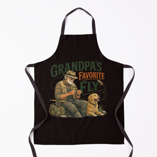Item preview, Grandpa's Favorite Fly – Fly Fishing Vintage Design designed and sold by Tadeusz1.