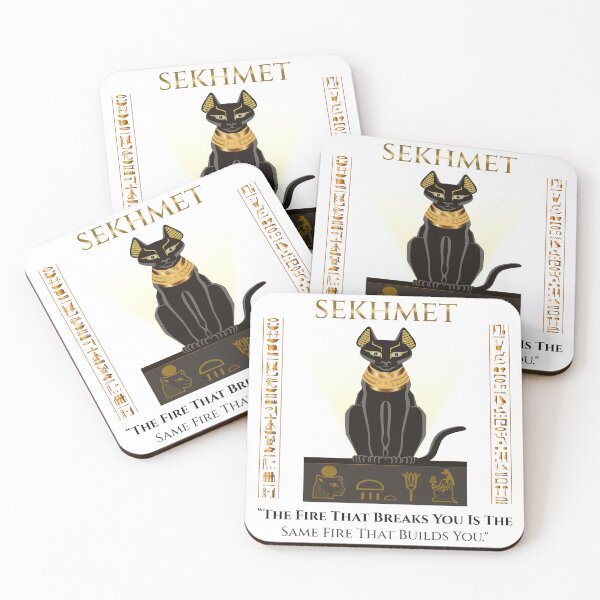 Item preview, Sekhmet · The Fire That Breaks You Is The Same Fire That Builds You · Egyptian Goddess Art designed and sold by PharaohDArt.