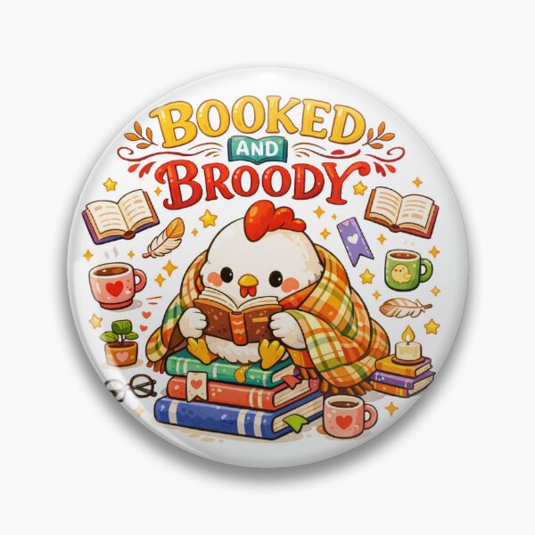 Item preview, Booked and Broody Chicken designed and sold by Chill Chicken Studio.