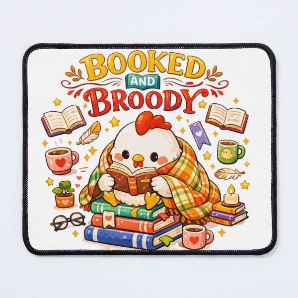 Item preview, Booked and Broody Chicken designed and sold by Chill Chicken Studio.