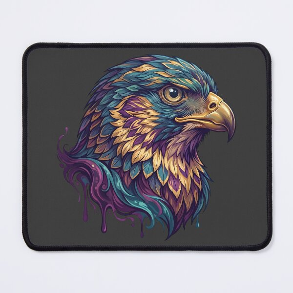 Item preview, Majestic Eagle Portrait Vibrant Artistic Feather Illustration designed and sold by artscripts.