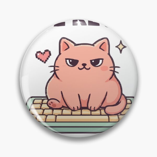 Item preview, Code Review In Progress Kawaii Cat Keyboard designed and sold by Bianca Oltean.