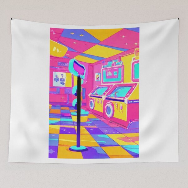 Item preview, Illustration - Absurd Public Space, Ultra-Saturated Chromatic Universe designed and sold by Reverso-Design.