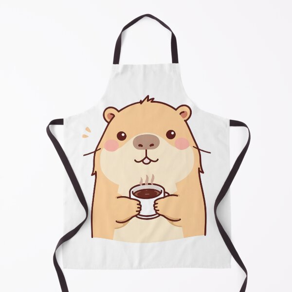 Item preview, Cute Hamster Drinking Coffee Sticker | Kawaii Cozy Hamster Cartoon Design designed and sold by dreamz-world.