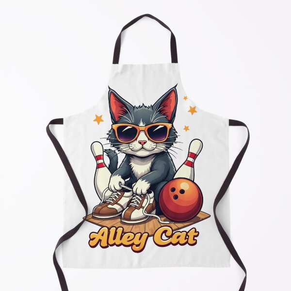 Item preview, Alley Cat Bowling Funny Cute Cat Bowler Graphic Long Sleeve T-Shirt designed and sold by JankoZED.