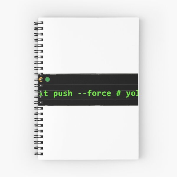 Item preview, Git Push Force Yolo Terminal Coder Humor designed and sold by Bianca Oltean.